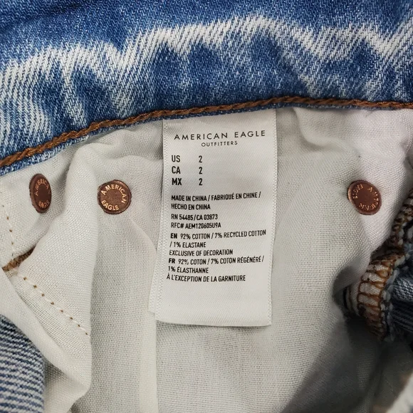 NWT American Eagle Outfitters Highest Rise 90’s Boyfriend Short Stretch SZ 2/26W - Picture 9 of 14